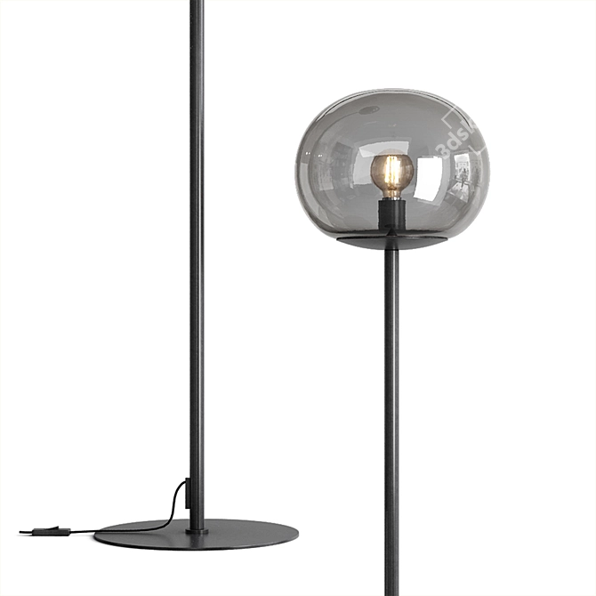 Contemporary Alton Ceiling Light 3D model image 1