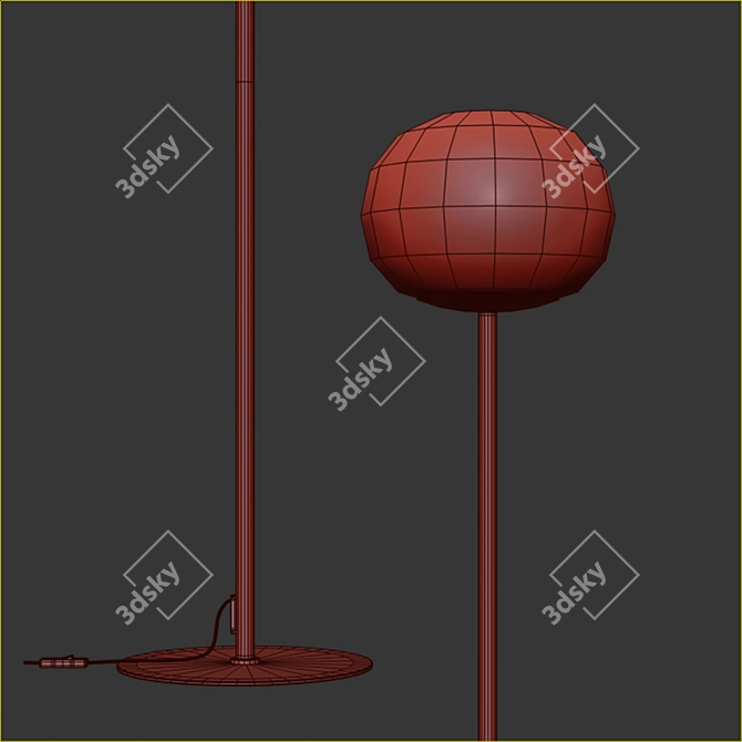 Contemporary Alton Ceiling Light 3D model image 2