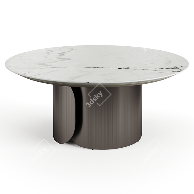 Gabriel Opera Marble Coffee Table 3D model image 4