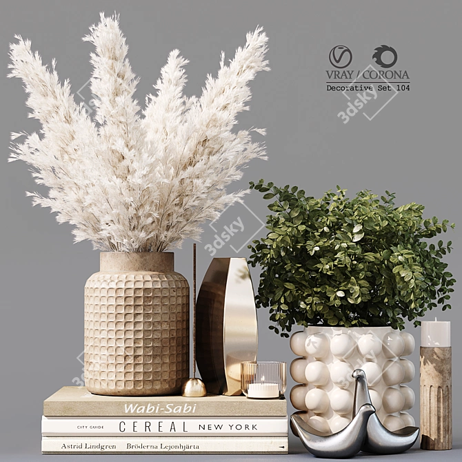 Elegant Decor Set - High-Quality 3D model image 1