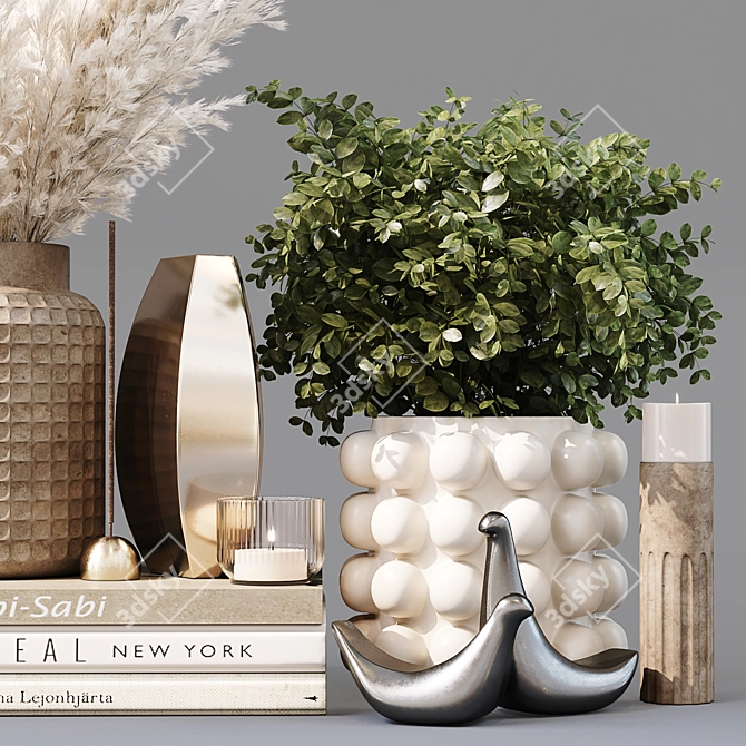 Elegant Decor Set - High-Quality 3D model image 2