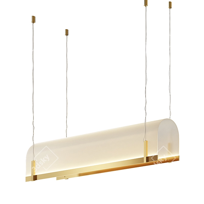 Baxter Tunnel Light Fixture 3D model image 2
