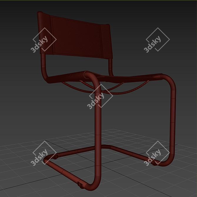 Stylish Bauhaus Stam Chair 3D model image 6