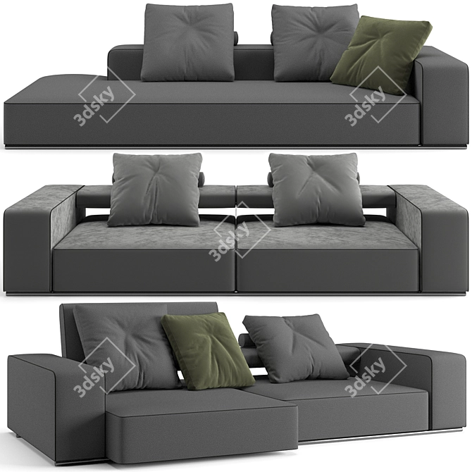 Modern B&B Italia Andy Sofa 3D model image 1