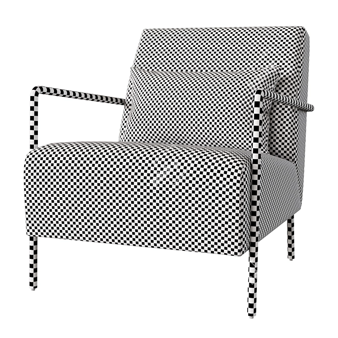 Baker Marcus Lounge Armchair 3D model image 6