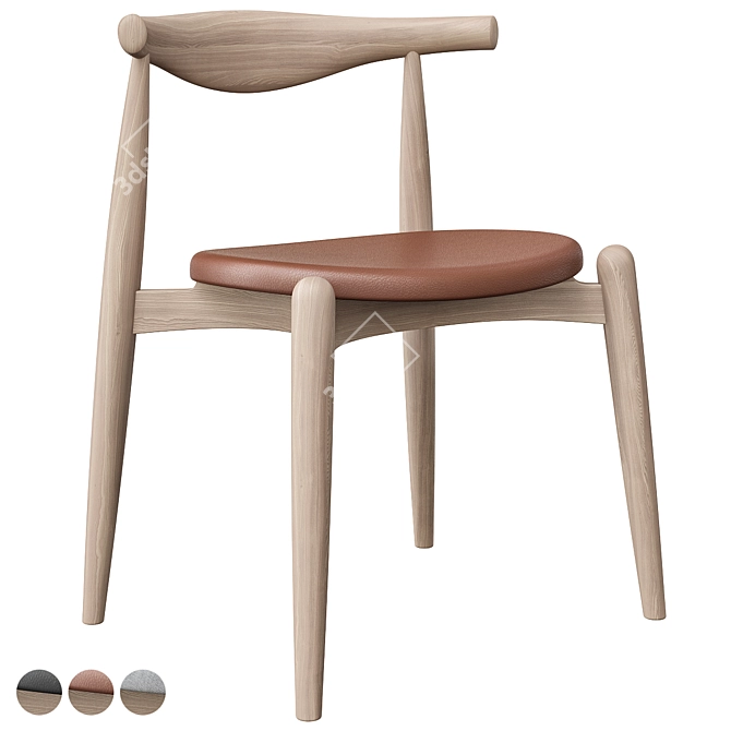 Hans J. Wegner CH20 Chair 3D model image 1