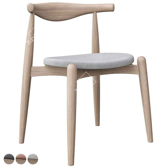 Hans J. Wegner CH20 Chair 3D model image 3