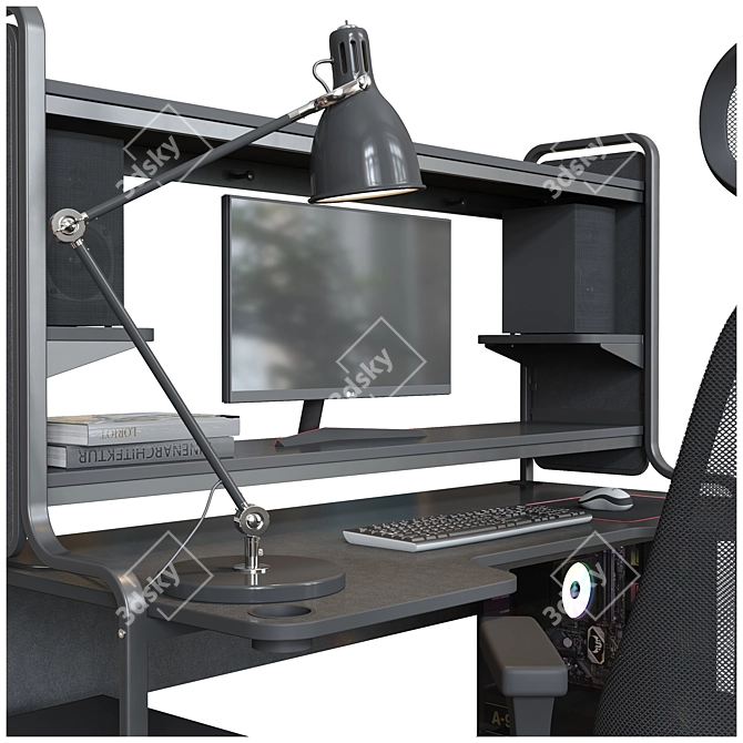 Gaming Workstation Set IKEA 3D model image 6