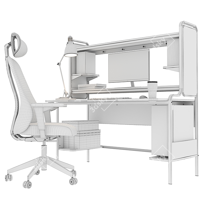 Gaming Workstation Set IKEA 3D model image 7