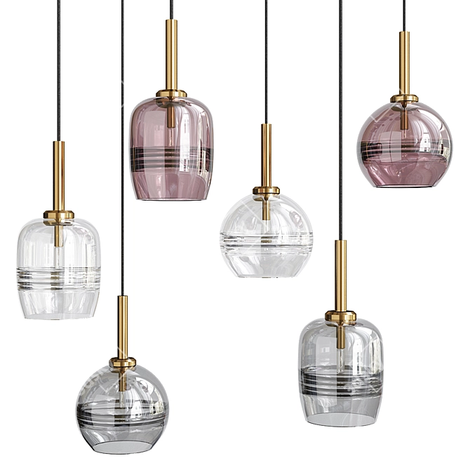Sleek Modern Design Lamp Collection 3D model image 1