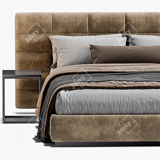 Minotti Lawrence Bed 3D Model 3D model image 3