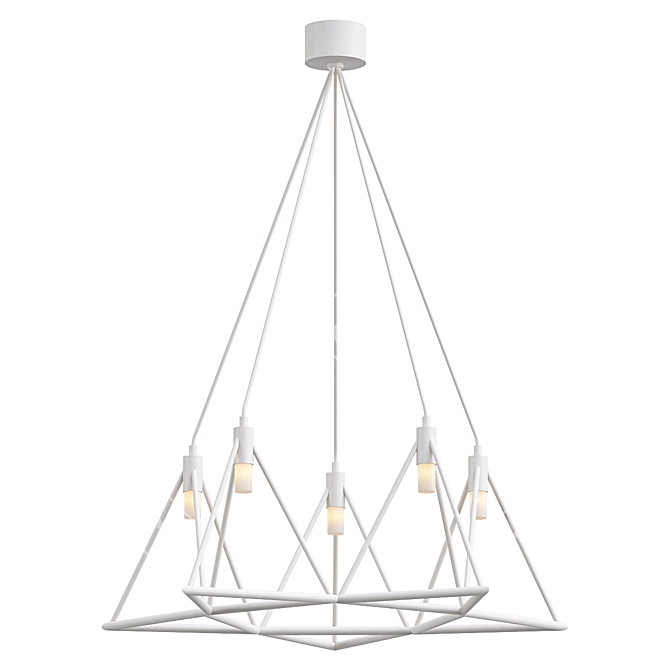 Modern Design Mini White Lamp 3D model image 1