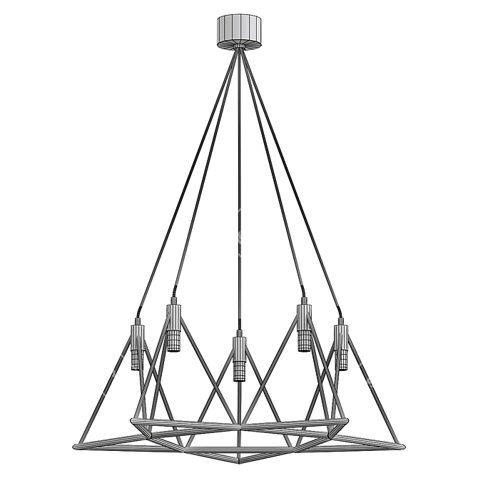 Modern Design Mini White Lamp 3D model image 2