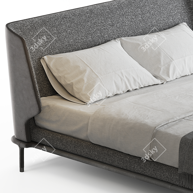 Versatile Frigerio Alfred Bed 3D model image 2
