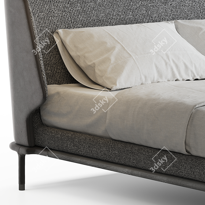 Versatile Frigerio Alfred Bed 3D model image 5