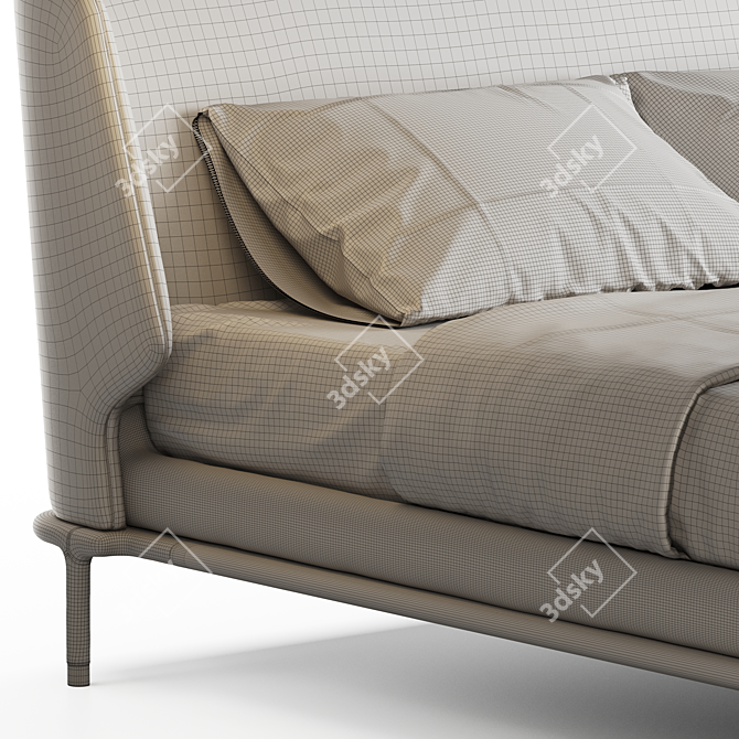 Versatile Frigerio Alfred Bed 3D model image 6