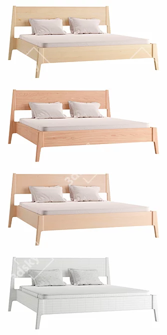  Lunar Dream King Size Bed 3D model image 3
