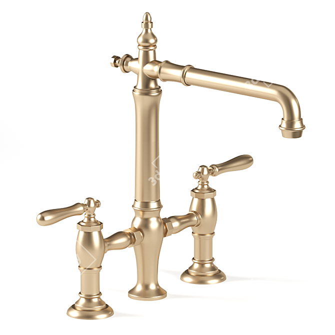 Tournant Semi-Pro Kitchen Faucet 3D model image 3