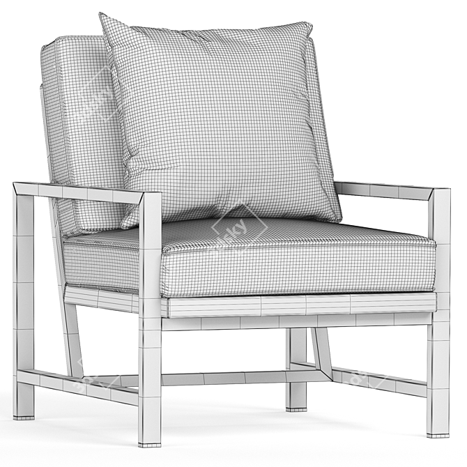 KRIZIA Armchair - Former In Italia 3D model image 4