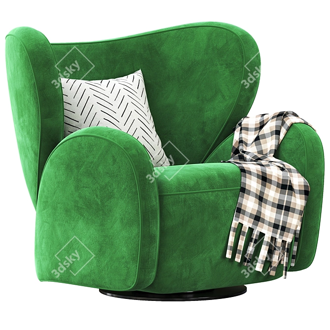 Modern Oversized Chair Design Concept 3D model image 3