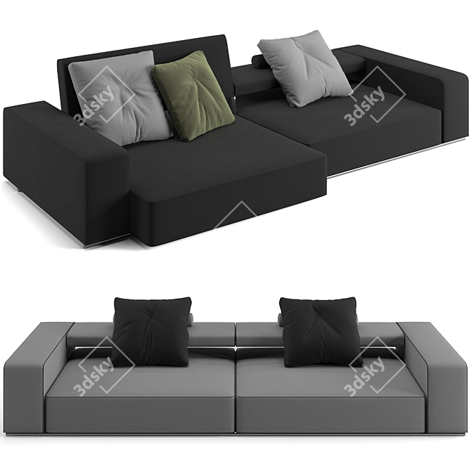 Modern B&B Italia Andy Sofa 3D model image 1