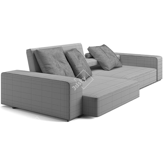 Modern B&B Italia Andy Sofa 3D model image 3