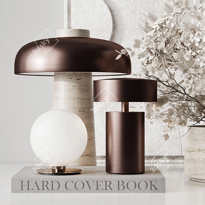 Modern Geometry Decor Set 3D model image 3
