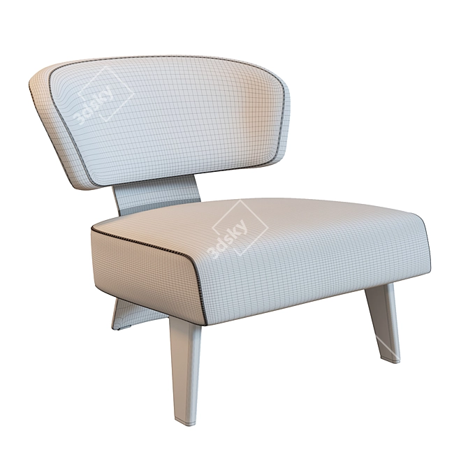 Title: Reeves Wood Side Table 3D model image 8