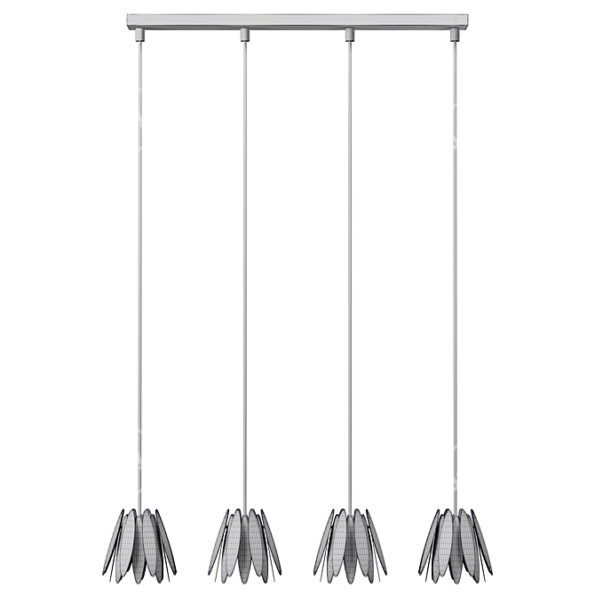 Modern Metal Pendant Lamp Design 3D model image 6