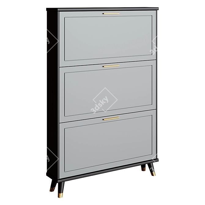 Weilai Shoe Cabinet, Modern Design 3D model image 1