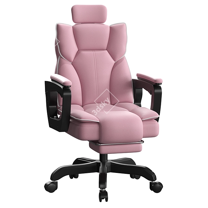 Modern Ergonomic High Back Chair 3D model image 3