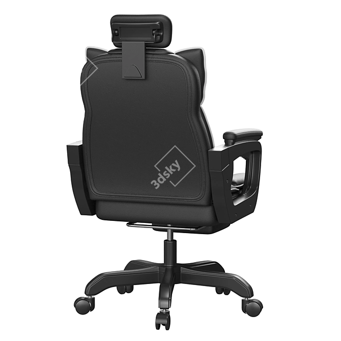 Modern Ergonomic High Back Chair 3D model image 4