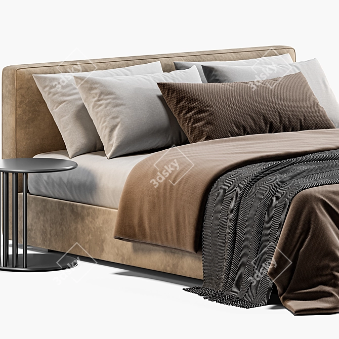  RH Modena Bed 3D Model 3D model image 2