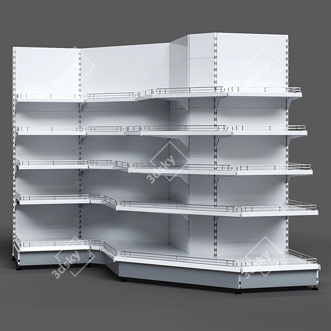 Corner Shelving Units Set 3D model image 1