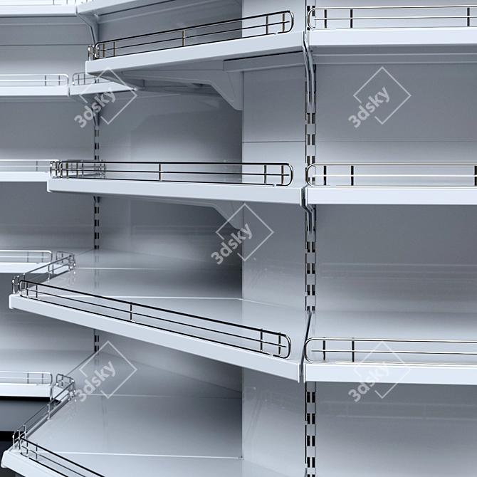 Corner Shelving Units Set 3D model image 4