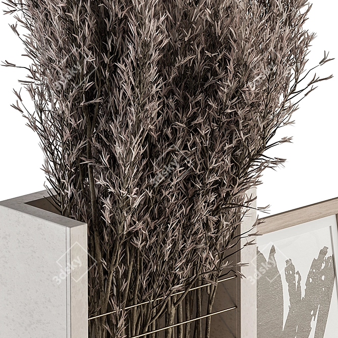 Golden Goddess Dried Floral Set 3D model image 4