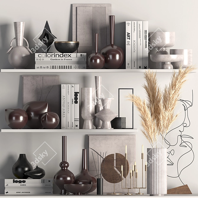 Elegant Decor Set 2015 Edition 3D model image 1
