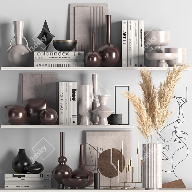 Elegant Decor Set 2015 Edition 3D model image 4