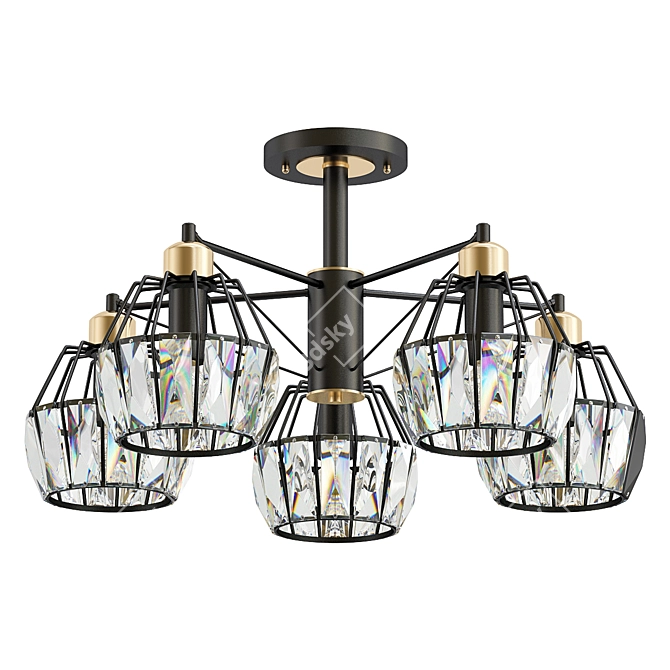 Classic Ambrella Light Chandelier TR5870 3D model image 1