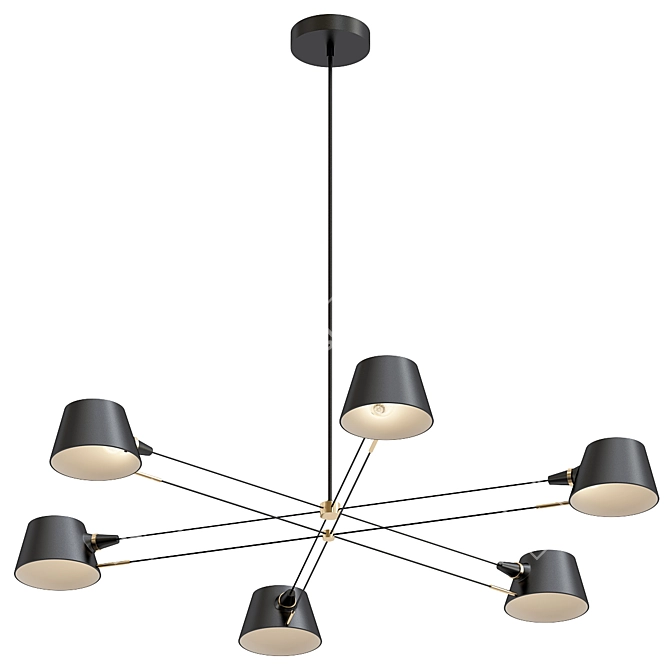 Modern Spread Lamp Model Design 3D model image 1