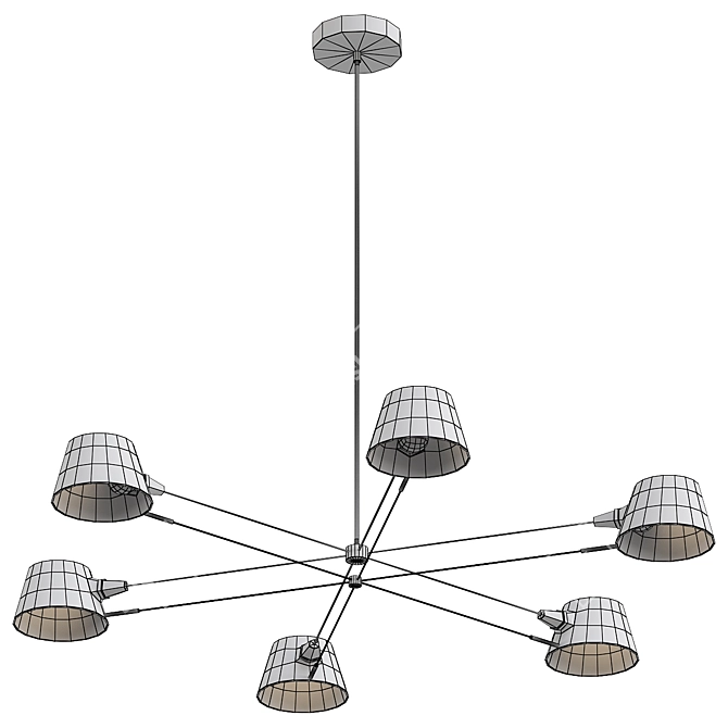 Modern Spread Lamp Model Design 3D model image 2