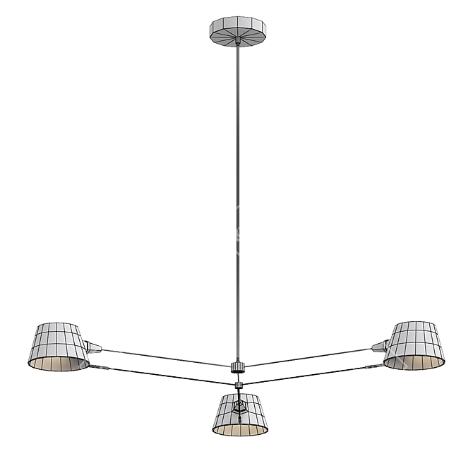 Designer Lamp Model for VRay 3D model image 2