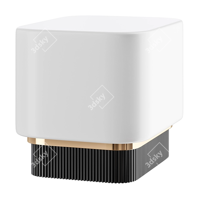 Modern Chic Glass Table Lamp 3D model image 2