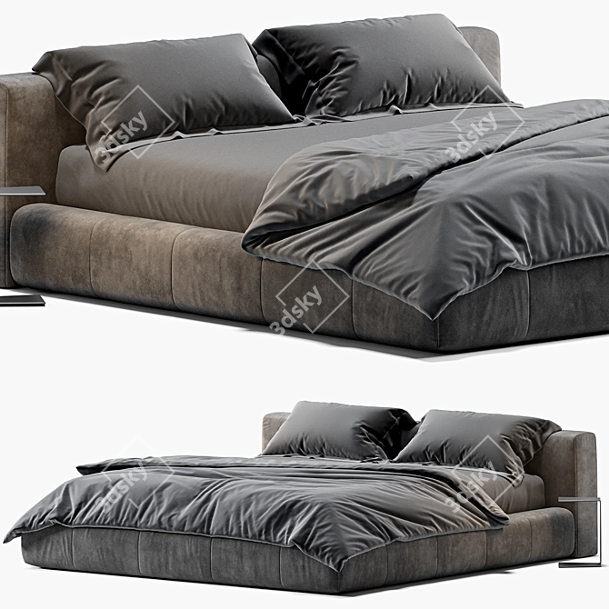 Saba Italia Pixel Bed 3D 3D model image 1