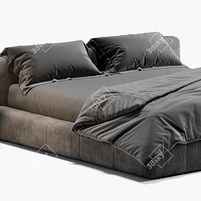 Saba Italia Pixel Bed 3D 3D model image 2