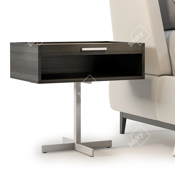Luxurious Minotti Reeves Bed Model 3D model image 4