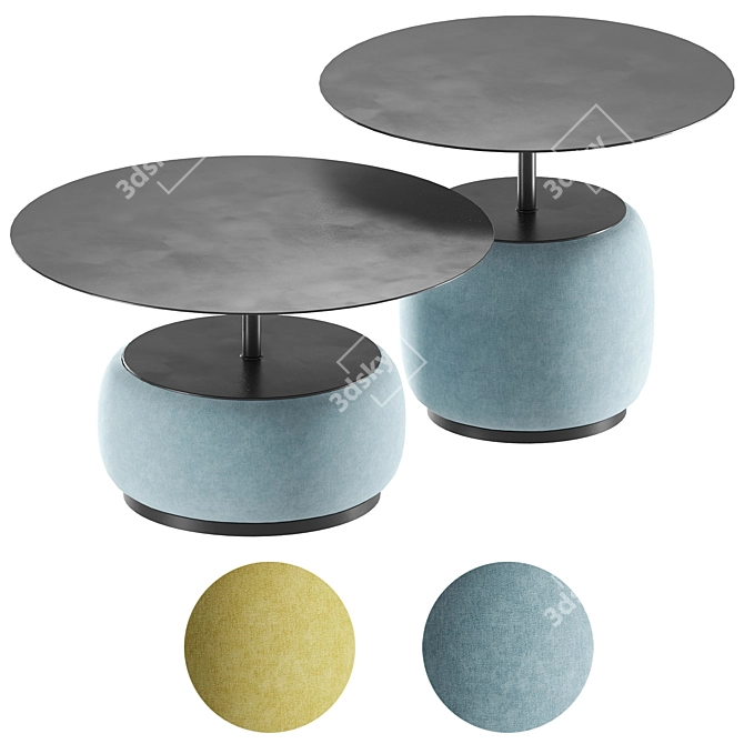 Bloom Midj Table Set Coastal 3D model image 4