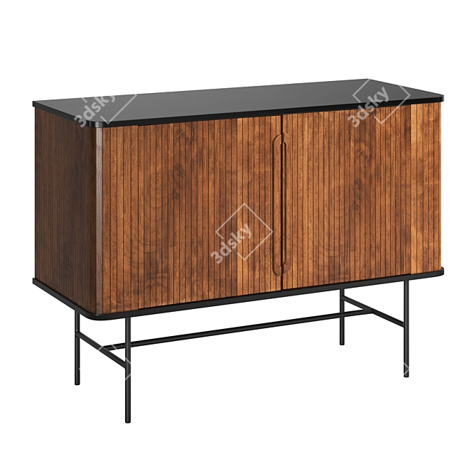 Medina Modern 2-Door Sideboard 3D model image 1