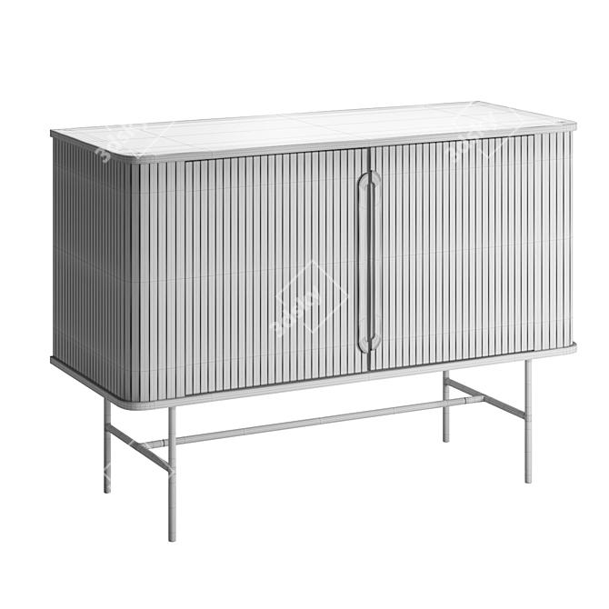 Medina Modern 2-Door Sideboard 3D model image 7