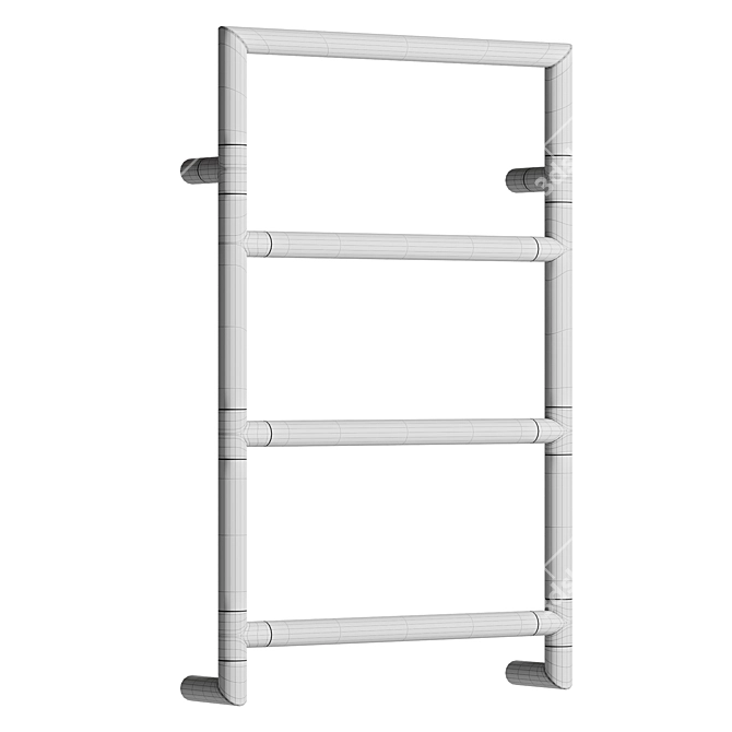 Margarioli Sereno Electric Chrome Towel Rail 3D model image 3